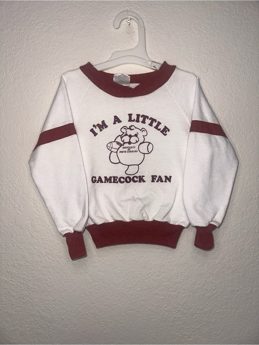 Vintage “I'M A LITTLE GAMECOCK FAN" University of South Carolina Kids Sweatshirt